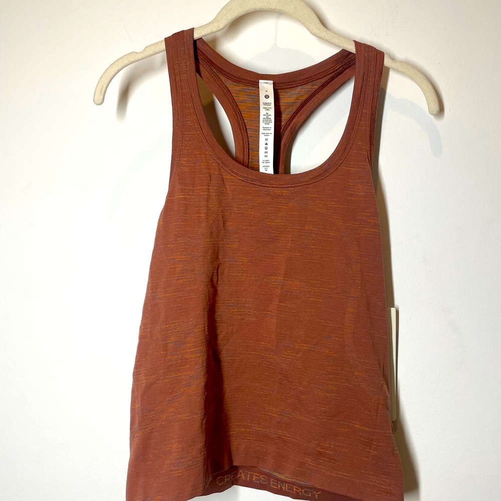 NWT Lululemon Swiftly Tech Racerback Tank Top 2.0 Race Length CHAC/WAMU Size 6